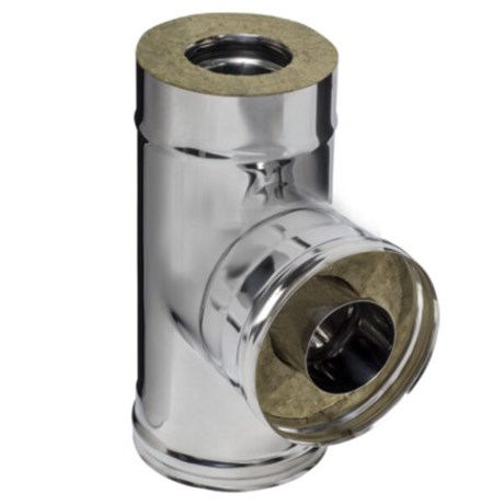 Сэндвич-тройник 90° (430/0,8мм + нерж.) Ф200х280 CCCC8900 - фото 10799