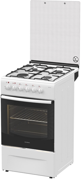 Газоэлектрическая плита Дарина F-KM341 304 W TT008293 - фото 14074