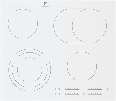 Стеклокерамическая панель Electrolux EHF 96547 SW - фото 5798