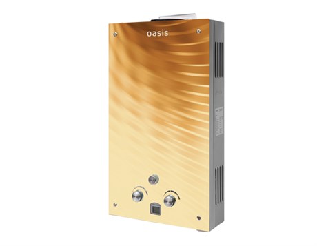 Газовая колонка Оазис Glass 24 BG  (абстр на жёл фон) TT005340