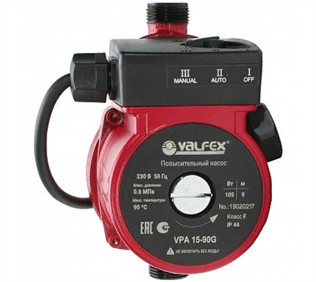 Компактный повысительный насос VALFEX  VPA 15-90 (с гайками) УУУУ02635 - фото 7157