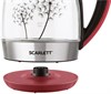Scarlett SC-EK27G49 Чайник электрический на подставке (красный с черным) УУУУ08437 - фото 12067
